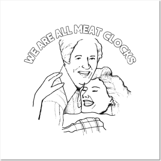 We Are All Meat Clocks / Faded-Style Nihilist Design Posters and Art